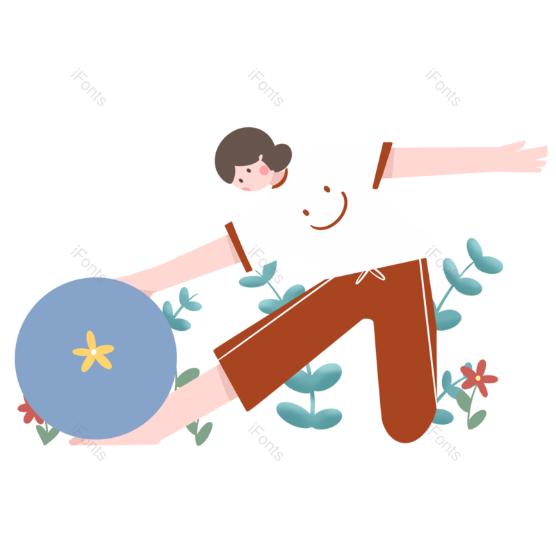 卡通图片,插画元素,简约PNG,运动免抠素材